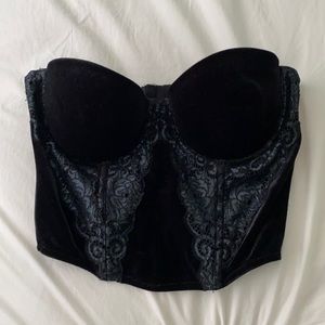 Victoria’s Secret Black Bustier/Corset Top